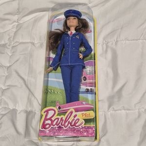 Barbie Pilot Doll in Blue Uniform